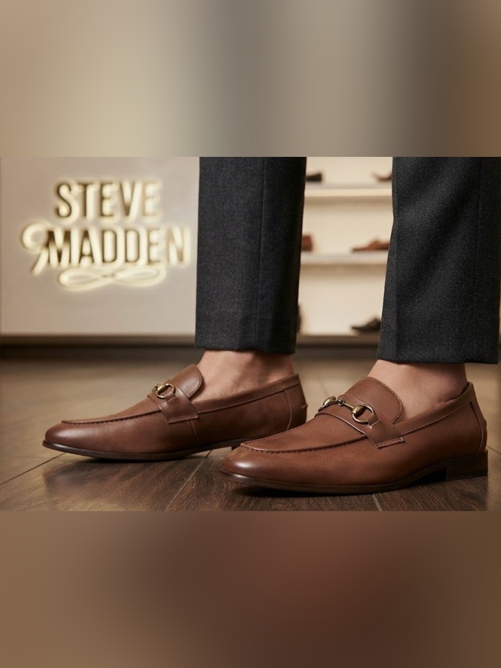 New authentic Steve Madden MADDEN signature designer loafers sz 11 display